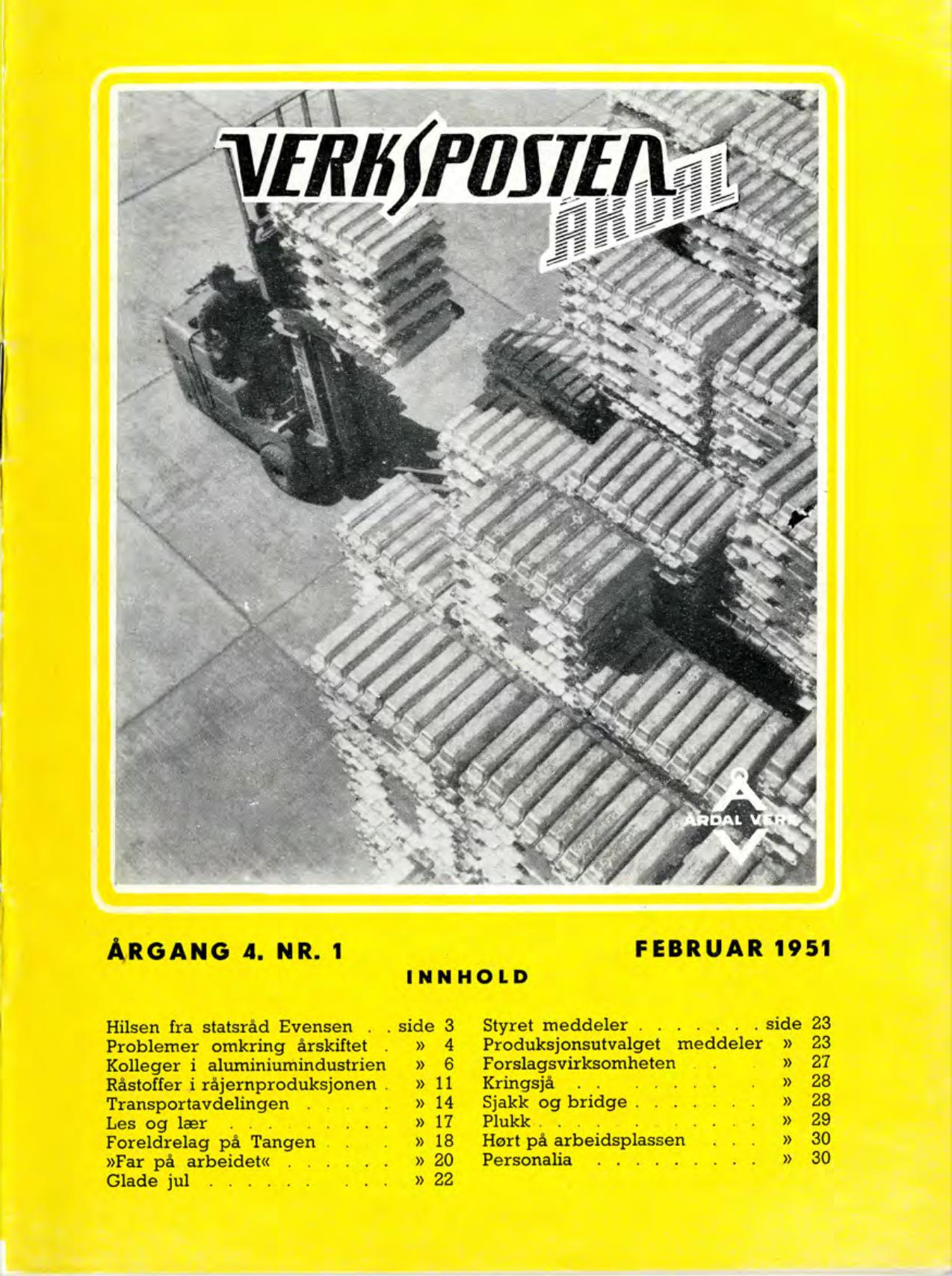 Verksposten nr 1 1951