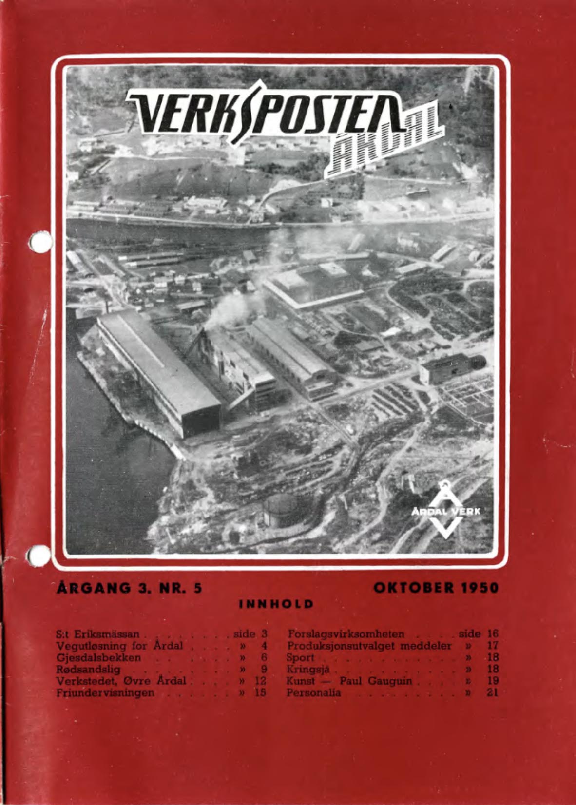 Verksposten nr 5 1950