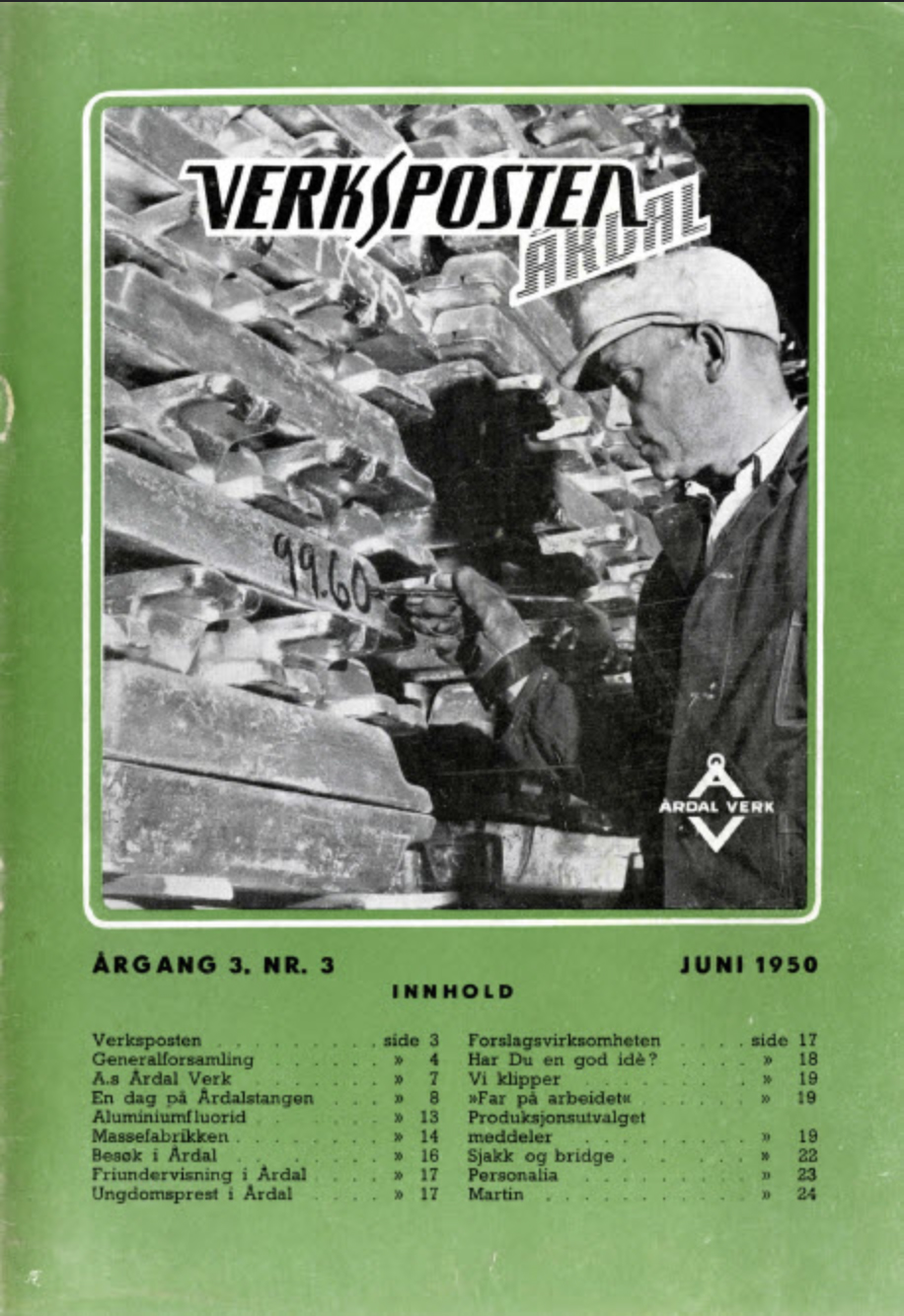 Verksposten nr 3 1950